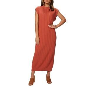 NEW MR MITTENS sleeveless lace dress in apricot brandy
